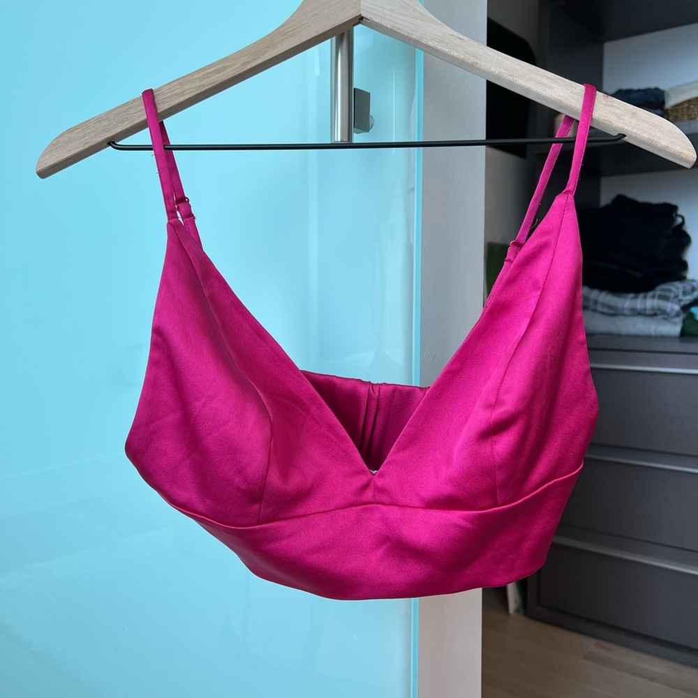 ASOS neon pink bralette